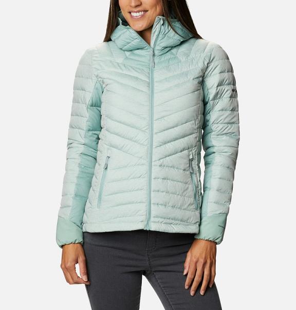 Columbia Windgates Hooded Jacket Green For Women's NZ87491 New Zealand